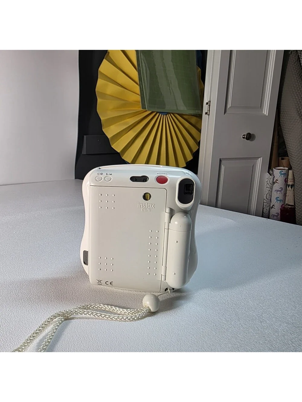 Fujifilm Instax Mini 26 Instant Film Camera White Point and Shoot W/Some Film